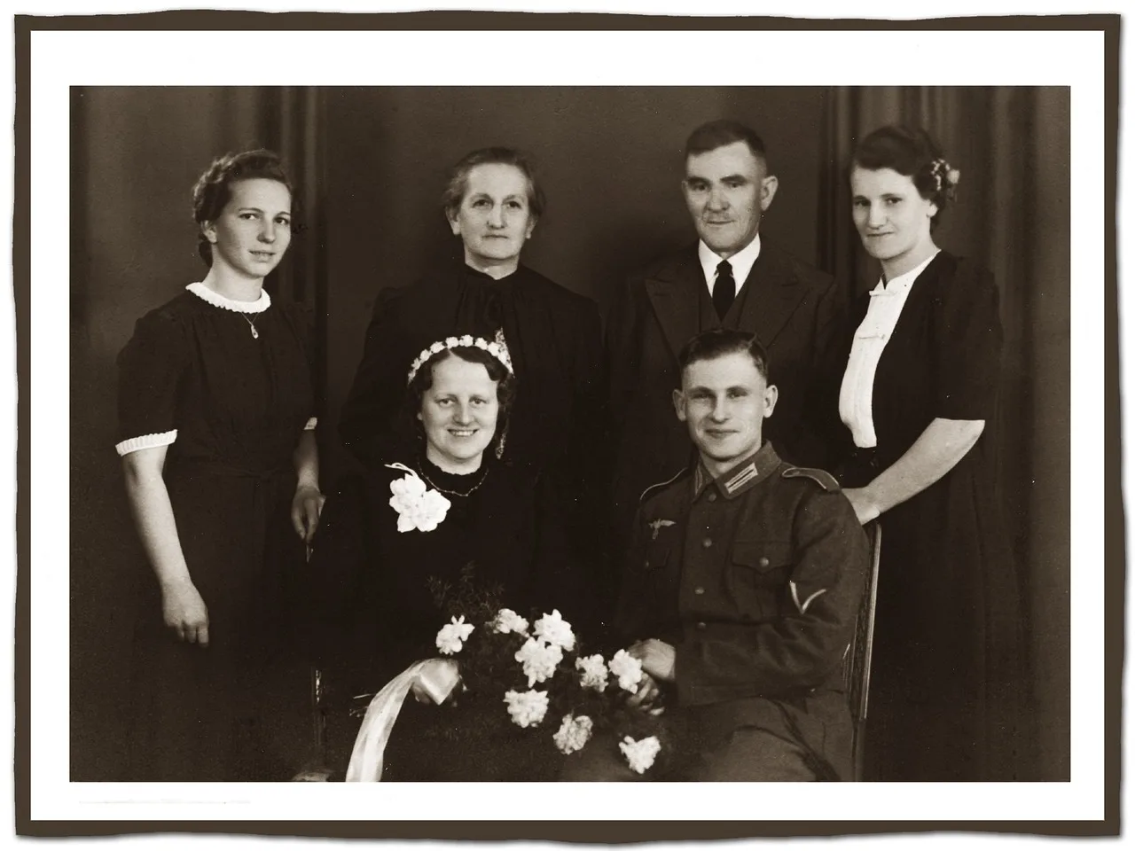 photo, old, family, wedding, man, woman, soldier, german. Does PIPEDA apply when you share records from your Canadian family archive?